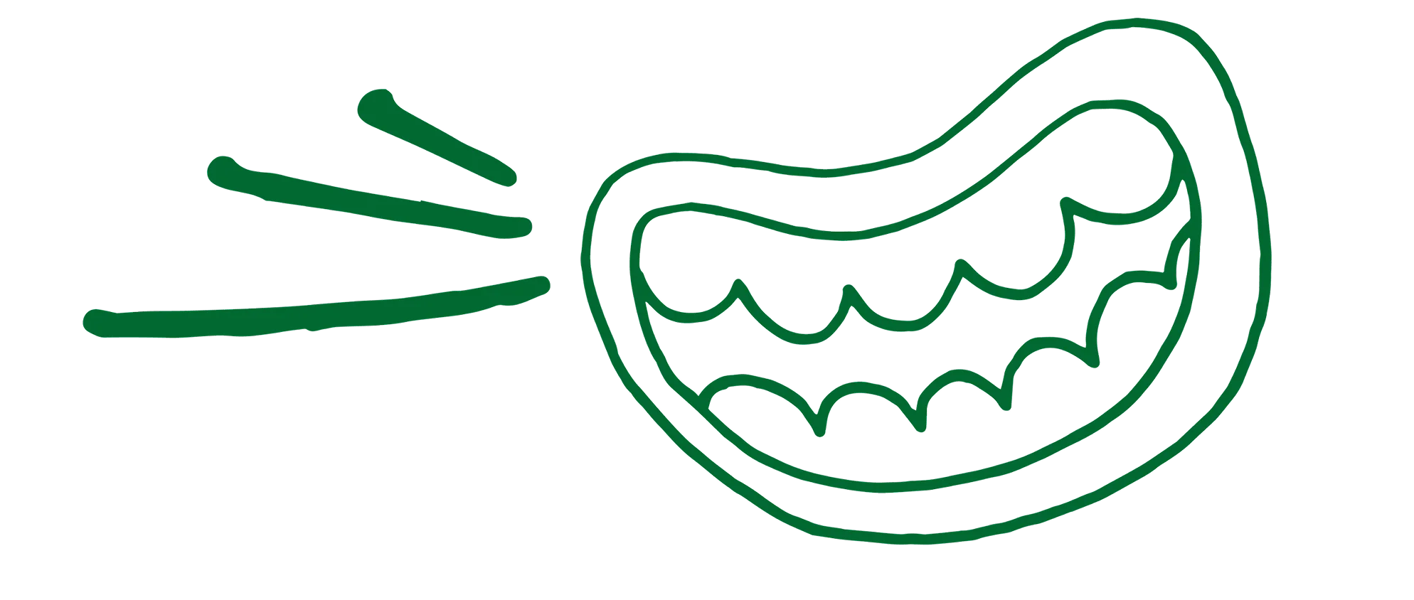 Illustration of a mouth speaking